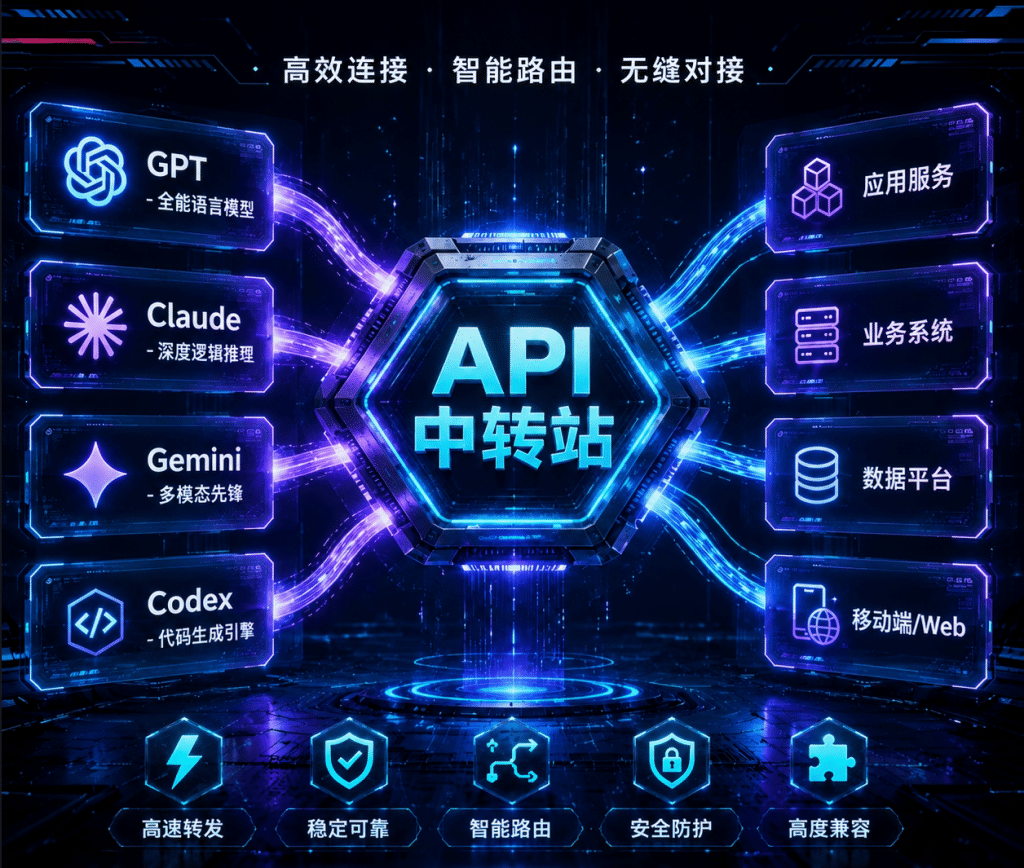 API大模型聚合站，稳定，满血